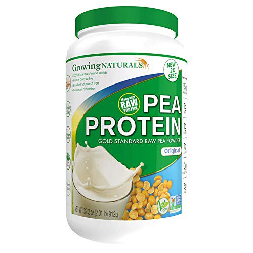 Growing Naturals Pea Protein Powder Original Flavor 32.2 oz