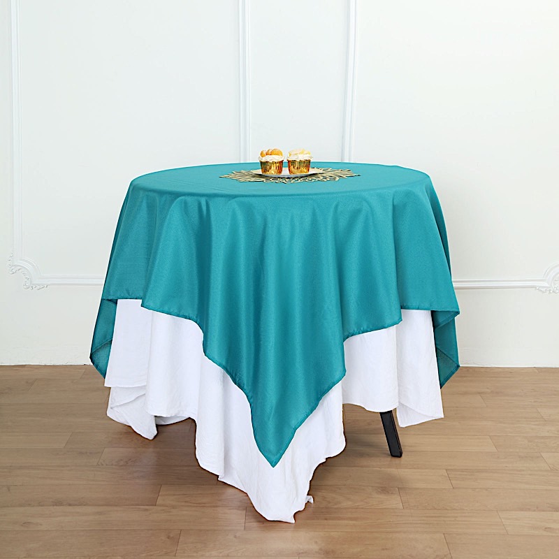 BalsaCircle 54" x 54" Square Polyester Tablecloth Table Covers for
