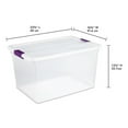 thumbnail image 6 of Sterilite 64 Quart Storage Tote, 6 Pack, and 66 Quart Storage Tote, 6 Pack, 6 of 11