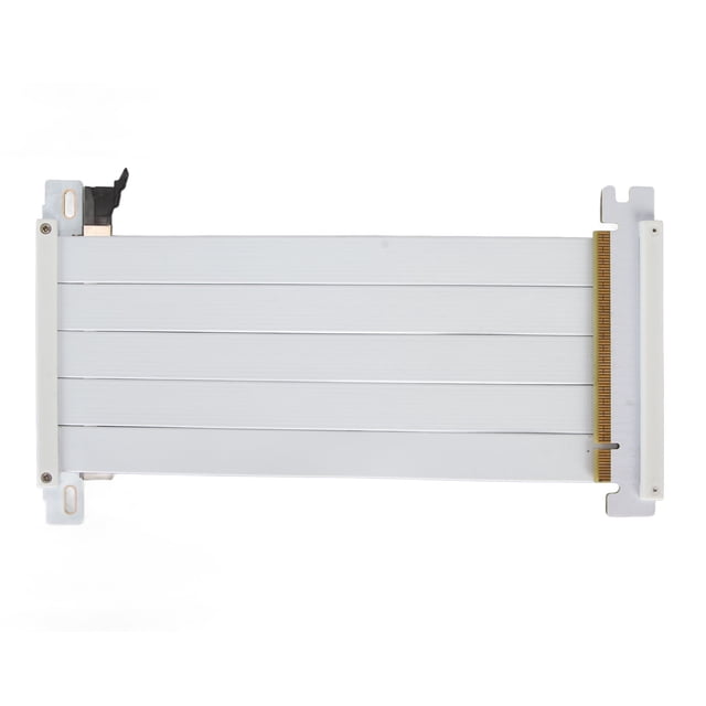 Cable elevador PCIE 4.0 X16 de alta velocidad, flexible, de doble cara, 180 grados, para GPU RTX 4090 y RX 7900 XT, blanco, 20 cm/7,9 pulgadas