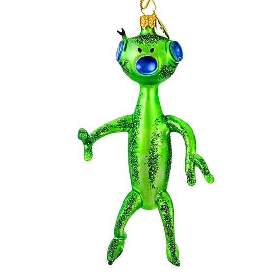Extraterrestrial Alien - 1 Glass Ornament 5 Inch, Glass - Halloween Ornament 909492 BL