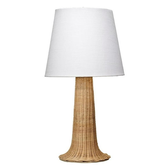 J&D Design Walden Cane Table Lamp Natural Iron