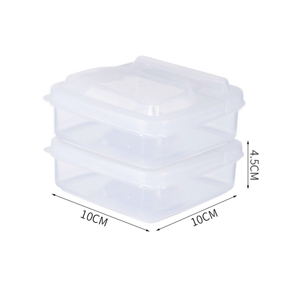 Hardlegix 2pcs Storage Container Airtight Cheese Deli Meat Saver Food Storage Container for Refrigerators,Freezer, Lunch Box Cookie Holder Meal Prep Container