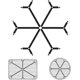 thumbnail image 1 of KAIYANG Pinzas para sábanas de 6 lados, pinzas para fundas de colchón para colocar sábanas, sujetadores de sábanas ajustables negros, 1 of 5