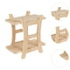 thumbnail image 4 of Estante de exhibición de mesa de madera, organizador de productos para el cuidado de la piel, organizador de maquillaje decorativo, soporte de, 4 of 9