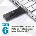 thumbnail image 3 of Adaptador WiFi 6 D-Link DWA-X1850-B1 AX1800 USB 3.0 para PC negro, 3 of 9