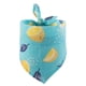 thumbnail image 5 of Greeniant Bufanda de baba Triangular con estampado de frutas, algodón portátil, mantenimiento cálido, toalla colorida para mascotas, decoración de limón azul 2piezas Greeniant CBP281061, 5 of 6