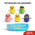 thumbnail image 3 of Emotional Support Pals Duckies, 5 Duckie Plush Toys with Carrying Basket, Stuffed Animal Plush Gift, 3 of 7
