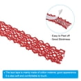thumbnail image 3 of Uxcell 0.7" Wide 2 Yards Self-Adhesive Lace Tape Ribbon Stickers Masking Cotton Decorative for Craft, Red 4 Pack, 3 of 6