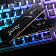 Kingston FURY Beast 64GB (2x32GB) 3600MHz DDR4 CL18 Desktop Memory Kit of 2 KF436C18BBK2/64