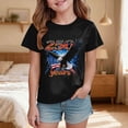 thumbnail image 2 of kpoplk Toddler Baby Boy Girl 4th of July Shirt USA Short Sleeve T-Shirt Tops Fourth of July Outfit Memorial Tee(Black,9-10 Y), 2 of 5