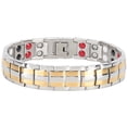 thumbnail image 1 of Magnet Bracelet Magnetic Therapy Bracelet Stainless Steel Bracelet Healthy Care Bracelet Therapy Bracelet DoubleRow Gold Silver Magnet Bracelet Pain Relief Magnetic Therapy ANGGREK Otros, 1 of 8