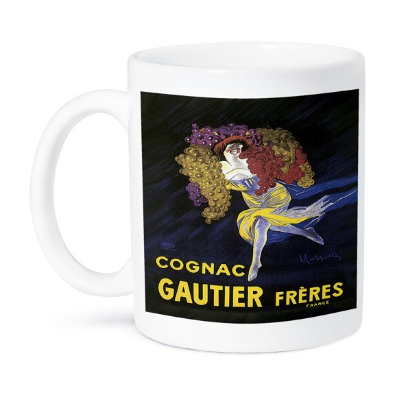 3dRose, Vintage Cognac Gautier France Advertising Poster, 15oz Mug