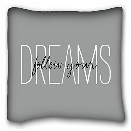 WinHome Rustic Gray Follow Your Dreams Mint Green White Aztec Arrows Pattern Throw Pillow Case Cases Cover Cushion Covers Sofa Size 18x18 Inches Two Side