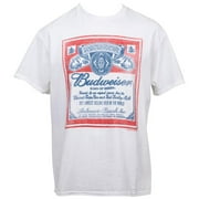 Budweiser King of Beers Vintage Label T-Shirt, Extra Large