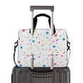 thumbnail image 2 of FORMRS 16" Laptop Bag Carrying Sleeve Case with Handle Travel Shoulder Briefcase, White Retro Pattern, 2 of 8