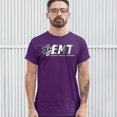 thumbnail image 3 of Tee Hunt EMT Emergency Medical Technician T-Shirt EMS Paramedic Star of Life Men's Tee, Purple, X-Large, 3 of 5