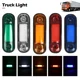 thumbnail image 5 of 1 unidad de luces de advertencia de posición lateral para camión, furgoneta, remolque, caravana, color rojo, naranja y blanco, 12 V, 24 V, 3 LED, impermeables, 5 of 5