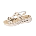 thumbnail image 2 of Xdegoge Womens Sandals Casual Summer Open Toe Gladiator Ankle Strap Sandals Geometric Cutout Flexible Sporty Flatform Walking Shoes, 2 of 9