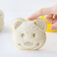 thumbnail image 3 of Cortador de moldes para sándwiches con forma de oso, moldeadores para sándwiches de pan para niños, molde para sándwiches de osito, molde para pan, 3 of 5