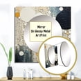 thumbnail image 3 of Designart "Medley in Monochrome III" Abstract Collages Square Mirror For Wall Decor - Large Black Square Printed Wall Mirror Art - Square Transitional Mirror - Wall Mounted Square Large Mirror, 3 of 5