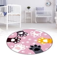 thumbnail image 4 of ZOUSSIQI Non slip Round Chair Mat Sitting Pad Area Rugs Washable Rug Living Room Bedroom 100cm JU316-88794, 4 of 9