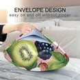 thumbnail image 4 of Yayeee Pillowcase Standard Size Set of 2 Satin Wrinkle Resistant Pillow Case, Pink Raspberries, 4 of 7