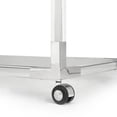 thumbnail image 5 of Home Gear Azure 32" Acrylic and Stainless Steel Metal Bar Cart in Silver, 5 of 5