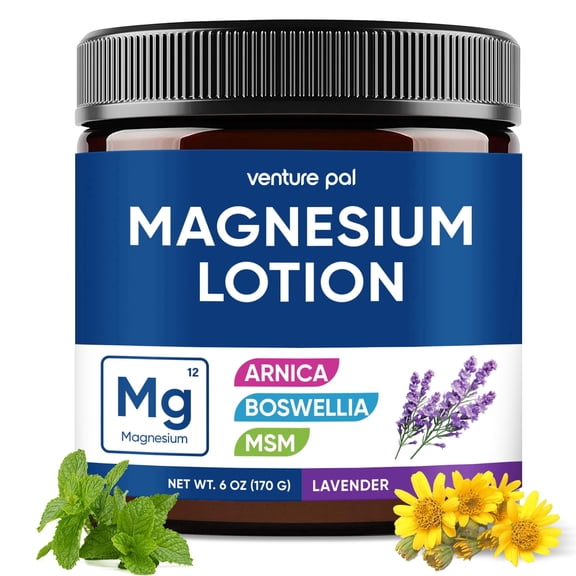 Venture Pal Magnesium Soothing Lotion - Targeting Sleep, Leg Cramps & Muscle Pain, Facilitating Relaxation of Body and Mind - Lavender