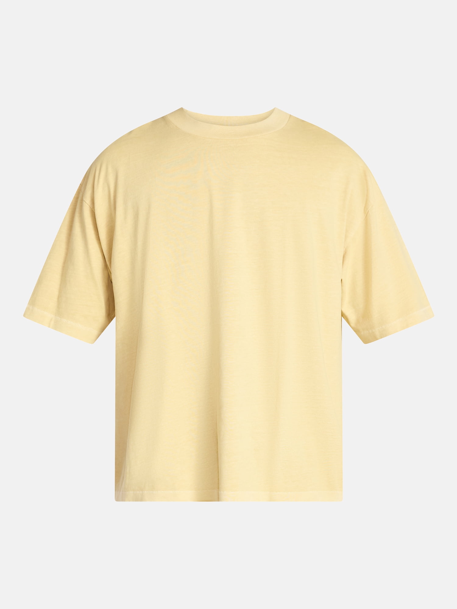 No Boundaries Cotton Oversized Cropped Tee with Short Sleeves, Men's and Big Men's XS-5XL