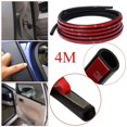 thumbnail image 5 of Willstar 4 M Small Big D-Shape Moulding Black Trim Rubber Sealing Strip Car Door Edge Seal Weather-strip, 5 of 8