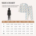 thumbnail image 5 of Uemuo Undersea Animals Pattern Womens Pajama Sets,PJ Set for Women,Pajamas for Women Logo,Long Sleeve Pajama Set for Women,Soft Long Sleeve Top With Pants-XX-Large, 5 of 9