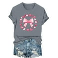 thumbnail image 6 of Neewe Women's T Shirts Summer Tops Simple Graphic Shirts Short Sleeve Vacation Casual Blouse Tee, 6 of 6
