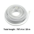 thumbnail image 4 of WORGEOUS Cable de extensión del teléfono Cable de teléfono RJ11 6P4C Enchufe acopladores Cable del teléfono, 4 of 8
