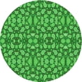 thumbnail image 1 of Ahgly Company Machine Washable Indoor Square Transitional Green Area Rugs, 3' Square, 1 of 7