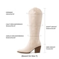 thumbnail image 3 of DREAM PAIRS Botas Vaqueras para Mujer Hasta Las Rodilla, Cowboy Boots Mujer Con Tacón, 3 of 5
