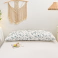 thumbnail image 1 of Move Over Floral Body Pillow Case Botanical Body Pillow Cover 20x54 inch Microfiber Pillowcase 1 Pack, 1 of 8