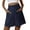 Blue, variant on MIXUE Shorts For Women Summer Solid Color Elastic Waist Fashion Linen Loose Pockets Casual Plus Size Womens Shorts Outwear,Blue,XXL