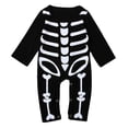 thumbnail image 1 of Lindo disfraz de de Halloween para bebés, niñas, , , , trajes con estampado de huesos, , ropa - BLESIY Mameluco de halloween, 1 of 8