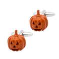 thumbnail image 1 of Gemelos Premium con forma de calabaza de Halloween para hombre, color cobre, 1 of 1