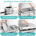 thumbnail image 5 of 3-Section Buffet Server, 5 of 6