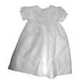 thumbnail image 2 of Christening Day Baby Girls White Fully Lined Sheer Organza Gown, 3m - 24m, 2 of 6