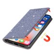 thumbnail image 4 of Allytech Galaxy S24 Ultra Wallet Case Bling Glitter Design, Slim PU Leather Cards Holder Flip Stand Cover for Girls Women Shockproof Wallet Case for Samsung Galaxy S24 Ultra - Gray, 4 of 8
