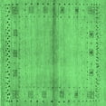 thumbnail image 1 of Ahgly Company Indoor Square Abstract Emerald Green Contemporary Area Rugs, 6' Square, 1 of 4