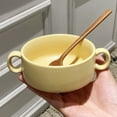 thumbnail image 2 of Qeeadeea Colorful Bouillon Cups, ColorfulFrench Onion Soup Bowls With Handles, French Onion Soup Crocks Oven Safe, Microwave Soup Bowl-yellow-Set of 4, 2 of 7