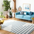 thumbnail image 2 of SAFAVIEH Striped Kilim Talia Striped Area Rug, Ivory/Blue, 8' x 10', 2 of 10