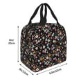 thumbnail image 2 of Bingfone Daisies Flowers Print Lunch Bag Insulated Lunch Box, Small Leakproof Cooler Food Lunch Containers Reusable High Capacity Lunch Tote Bags for Work, Travel, Outdoor, 2 of 5