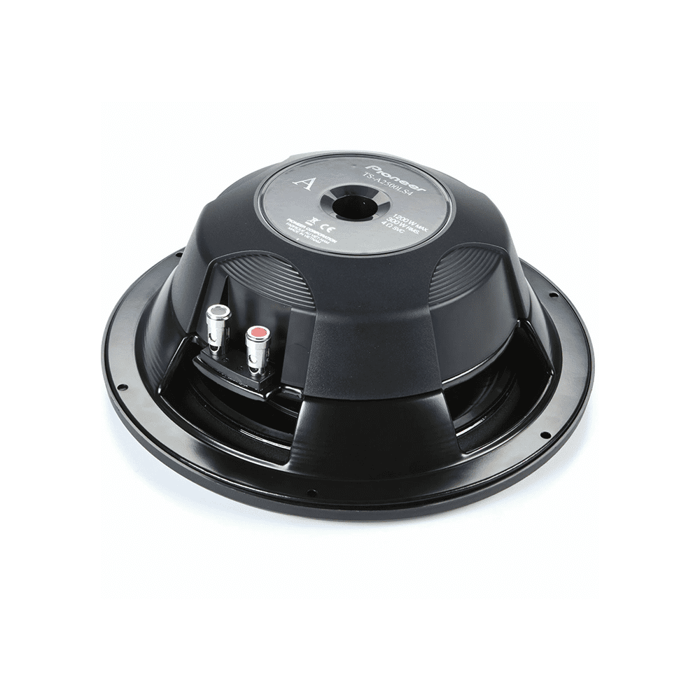 Restored Pioneer TS-A2500LS4 1200 Watt 10 inch Shallow Mount 4 Ohm SVC Subwoofer (Refurbished)