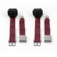 thumbnail image 1 of Jeep Commando 1966-1973 Airplane 2 Point Burgundy Retractable Bucket Seat Belt Kit - 2 Belts, 1 of 1