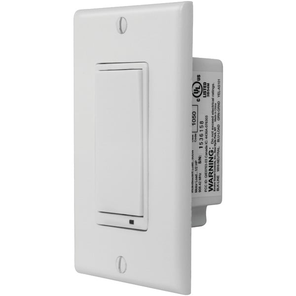 GoControl In-Wall Smart On/Off Switch, 500 Series, Hub Required ...